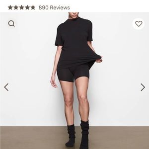 Skims mock neck oversized shirt